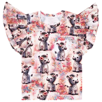 Tričko s volánky - Zebry Velikost: 104