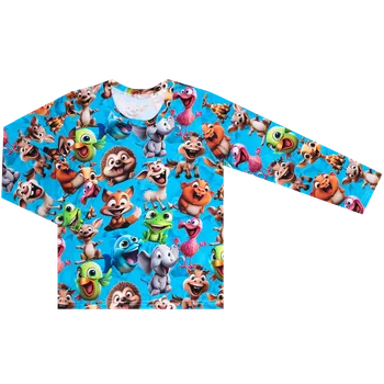 Pánské tričko Tričko dlouhý rukáv - Veselá zvířátka Velikost: 116