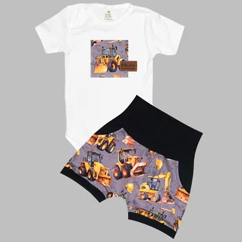 Komplet - Bodyčko a kraťásky Stavba šedá Velikost: 86