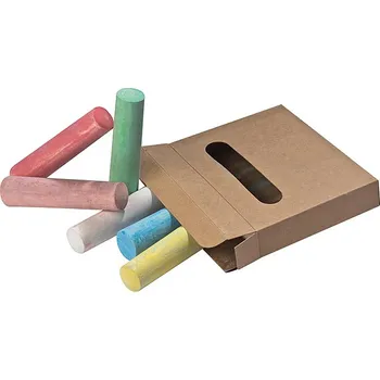 Barevné křídy v krabičce, hnědá