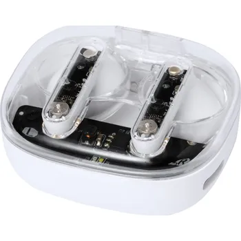 Sluchátka Signal průhledná bluetooth sluchátka, bílá