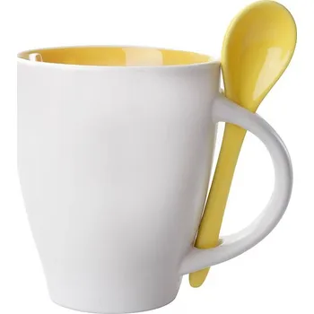 Spoon hrnek se lžičkou - 300 ml, žlutá