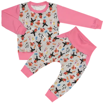 Tepláková souprava - Králíček Bing s růžovou (bez kapuce) Velikost: 146