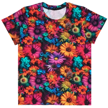 Tričko - Barevné kytičky Velikost: 92