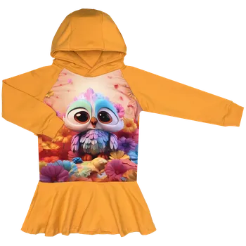 Mikinošaty s kapucí Barevná sovička Velikost: 80