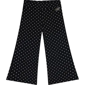 Zvonové kalhoty - Puntík černý Velikost: 128