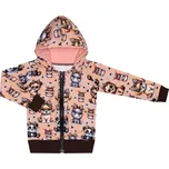 Mikina na zip - Roztomilá zvířátka Velikost: 92