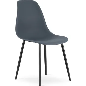 Jídelní židle Břidlicově šedá židle OSAKA s černými nohami