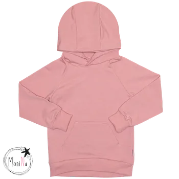 Dámská mikina Dámská mikina s kapucí Basic starorůžová Velikost: L, Druh: slim