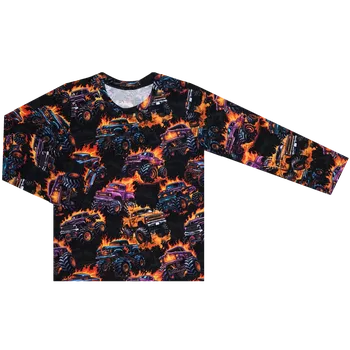 Pánské tričko Tričko dlouhý rukáv - Trucky Velikost: 152