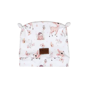 Čepička s oušky ŽEBRO - zvířátka Velikost: Newborn