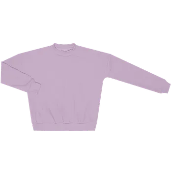 Mikina ŽEBRO bez kapuce - levandulová Velikost: 68