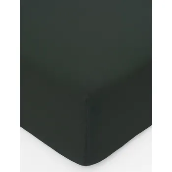 Prostěradlo Mušelínové prostěradlo Alexia 180 x 200 cm - tmavě zelené