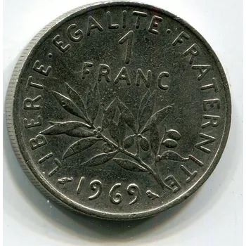 FRANCIE. 1 franc 1969.