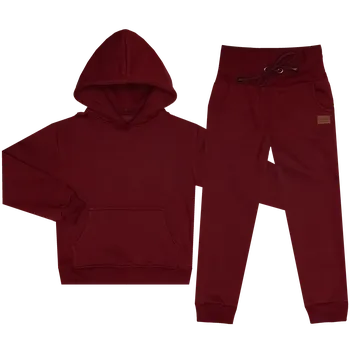 Tepláková souprava zateplená - Vínová Velikost: 86