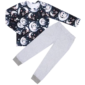 Pyžamo dlouhý rukáv - Zvířátka/Světle šedá Velikost: 86