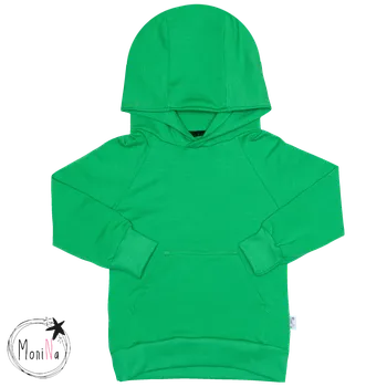 Dámská mikina Dámská mikina s kapucí Basic zelená Velikost: L, Druh: slim