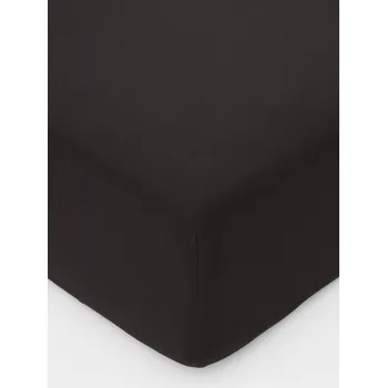 Prostěradlo Mušelínové prostěradlo Alexia 200 x 200 cm - tmavě hnědé