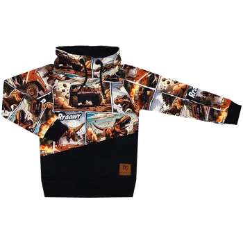 Mikina se stojáčkem - Dino komiks Velikost: 74