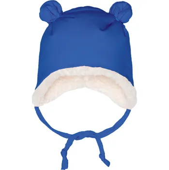 Čepice Čepička s oušky zimní - Modrá Velikost: S