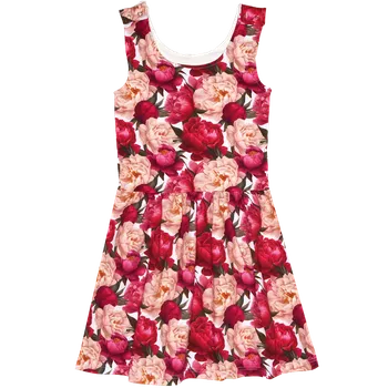 Laclové šatičky - Pivoňky Velikost: 68