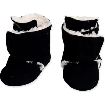 Kojenecké oblečení Capáčky Basic - Černá s beránkem Velikost: 12-18 měsíců