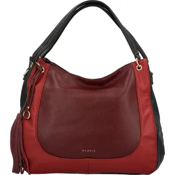 Kabelka Dámská kabelka na rameno vínová - MaxFly Sigrid vínová