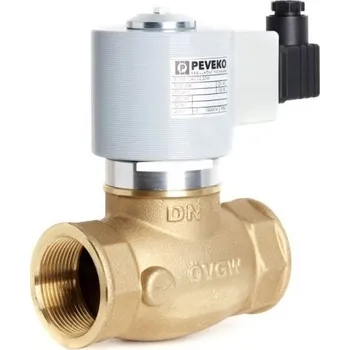 Ventil Ostatní výrobci PEVEKO EVPE 1040.02/L elektromagnetický ventil DN40, 20W, 2/2 cestný, plyn, přímo ovládaný, mosaz