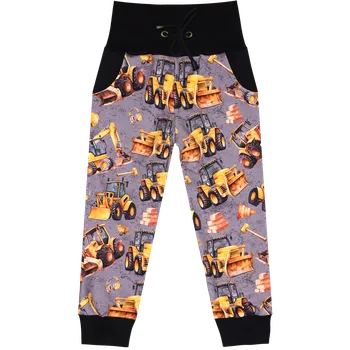 Tepláčky s kapsou - Stavba šedá Velikost: 92