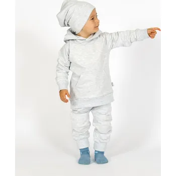 Tepláková souprava Basic - Světle šedá Velikost: 116