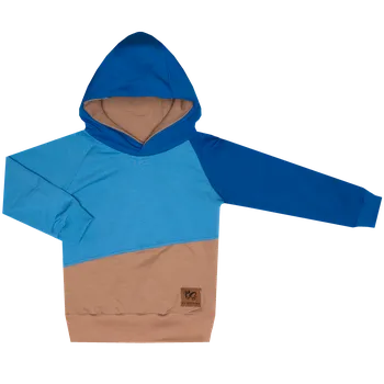 Mikina s kapucí - TRIO Modrá Velikost: 80