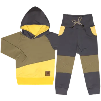 Tepláková souprava - TRIO Žlutá Velikost: 110