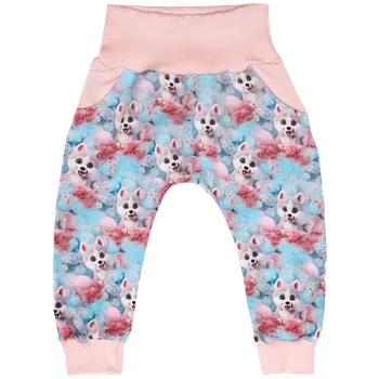 Tepláčky Baggy - Pejsek Husky Velikost: 104