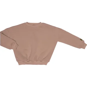Mikina bez kapuce zateplená - tmavě béžová Velikost: 122
