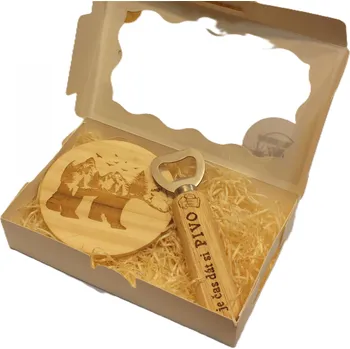 Otvírák Dary dřeva Pivní set-medvěd