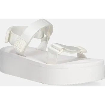 Dámské sandále Sandály HUGO Zaralyn dámské, bílá barva, na platformě, 50542082 50542082.102 00X, EUR 38
