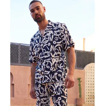 Pánská košile Košile Threadbare Navy 1163726 Small