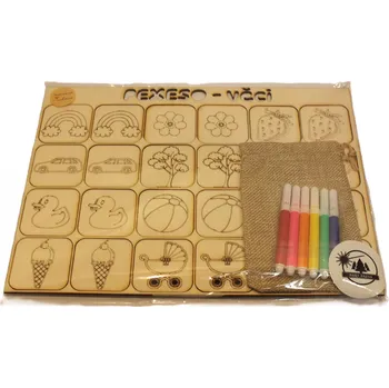 Cestovní hra Dary dřeva Pexeso-různé