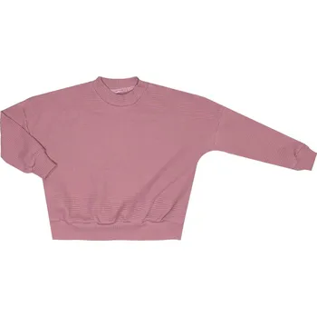 Mikina VAFLE bez kapuce - Starorůžová Velikost: 86