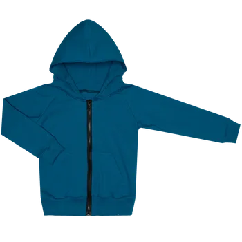 Mikina na zip Basic - Petrolejová Velikost: 86