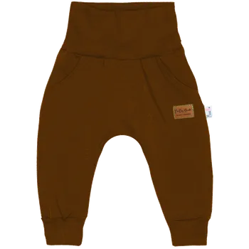 Tepláčky Baggy Basic - hnědé Velikost: 74
