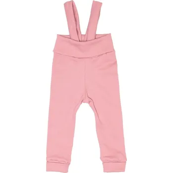 Tepláčky s traky ŽEBRO - starorůžová Velikost: 80