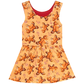 Laclové šatičky - Vánoce ( perníčky ) Velikost: 62