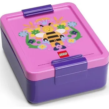 Školní batoh LEGO Bee box na svačinu - fialová