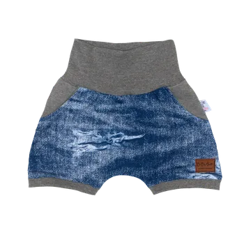 Kraťasy Baggy - Jeans se šedou Velikost: 110