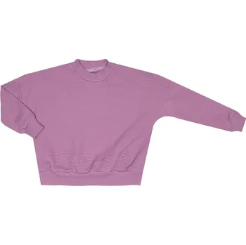 Mikina VAFLE bez kapuce - Světle fialová Velikost: 98