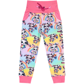 Tepláčky s kapsou - Králíčci Velikost: 122