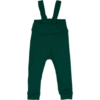 Tepláčky s traky ŽEBRO - lahvově zelená Velikost: 74