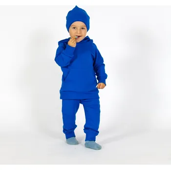 Tepláčky s kapsou - Basic modrá Velikost: 92