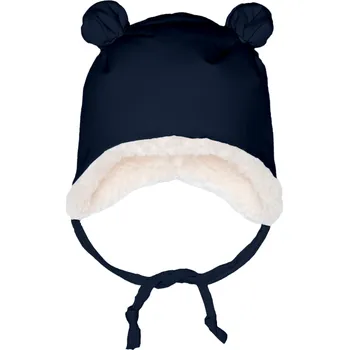 Čepice Čepička s oušky zimní - Tmavě modrá Velikost: XXS
